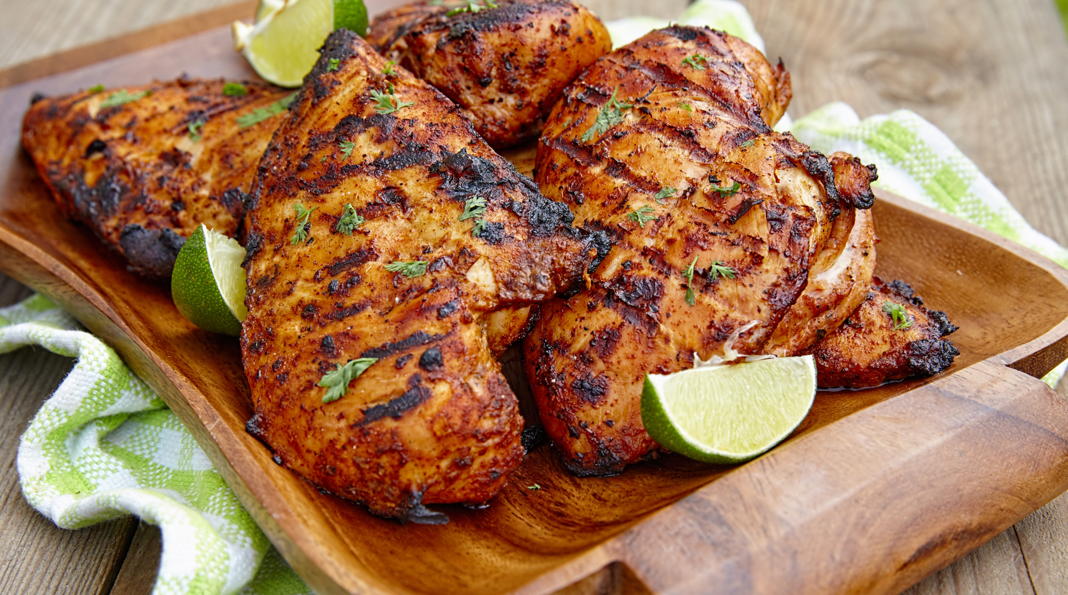 Grilled chicken seasoned with Smitties